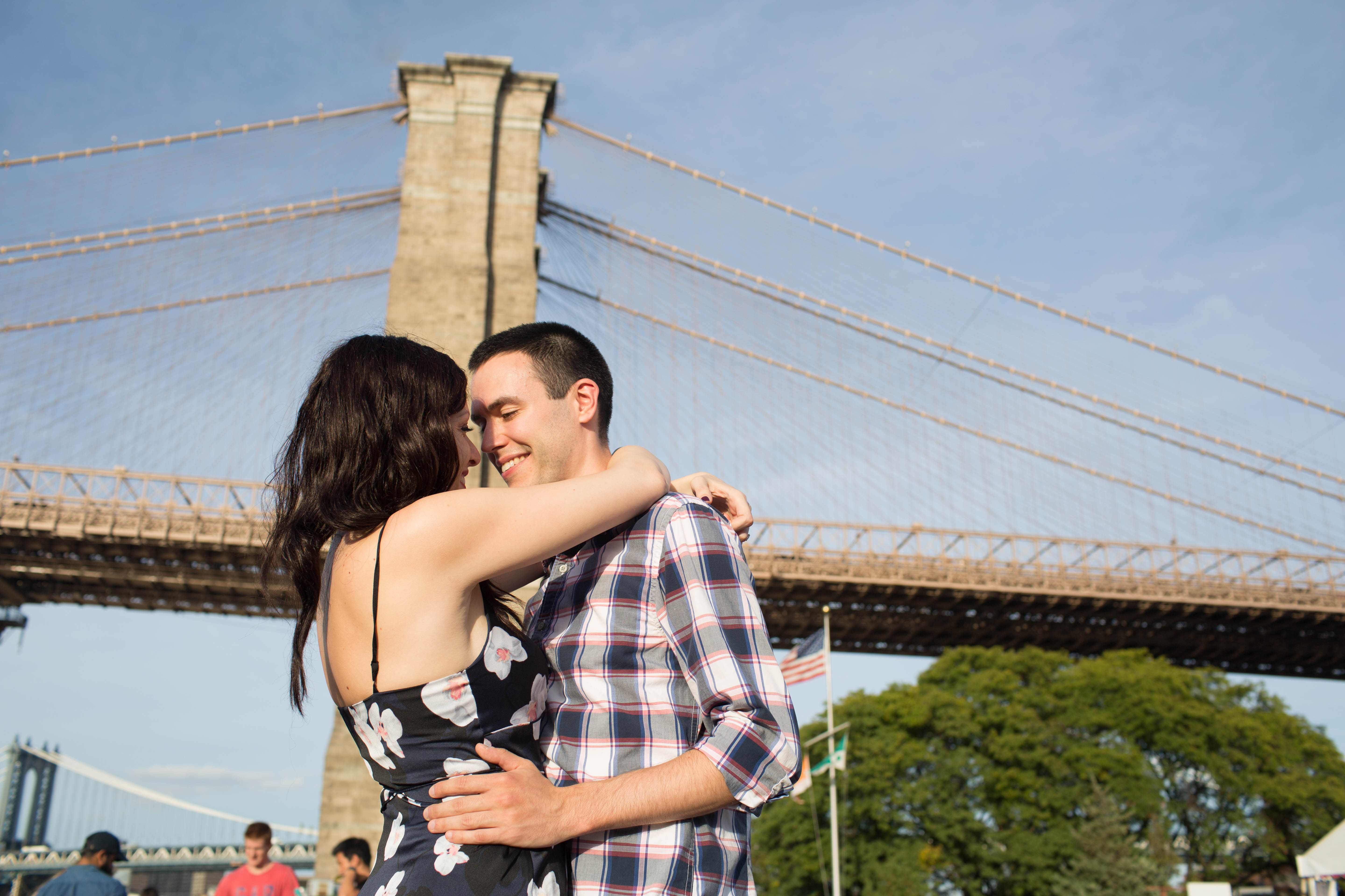 brooklyn bridge engagement photos