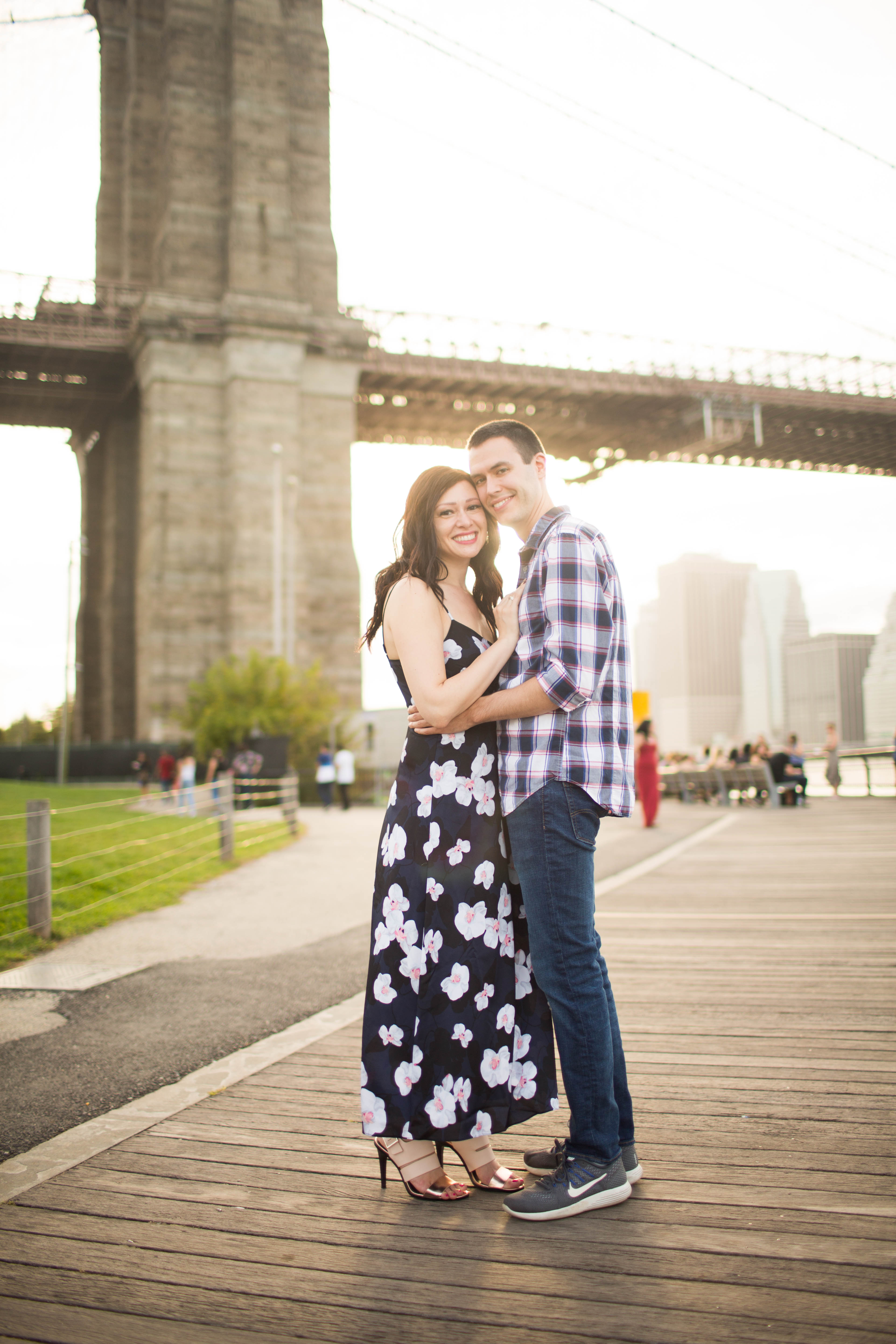 brooklyn bridge engagement photos
