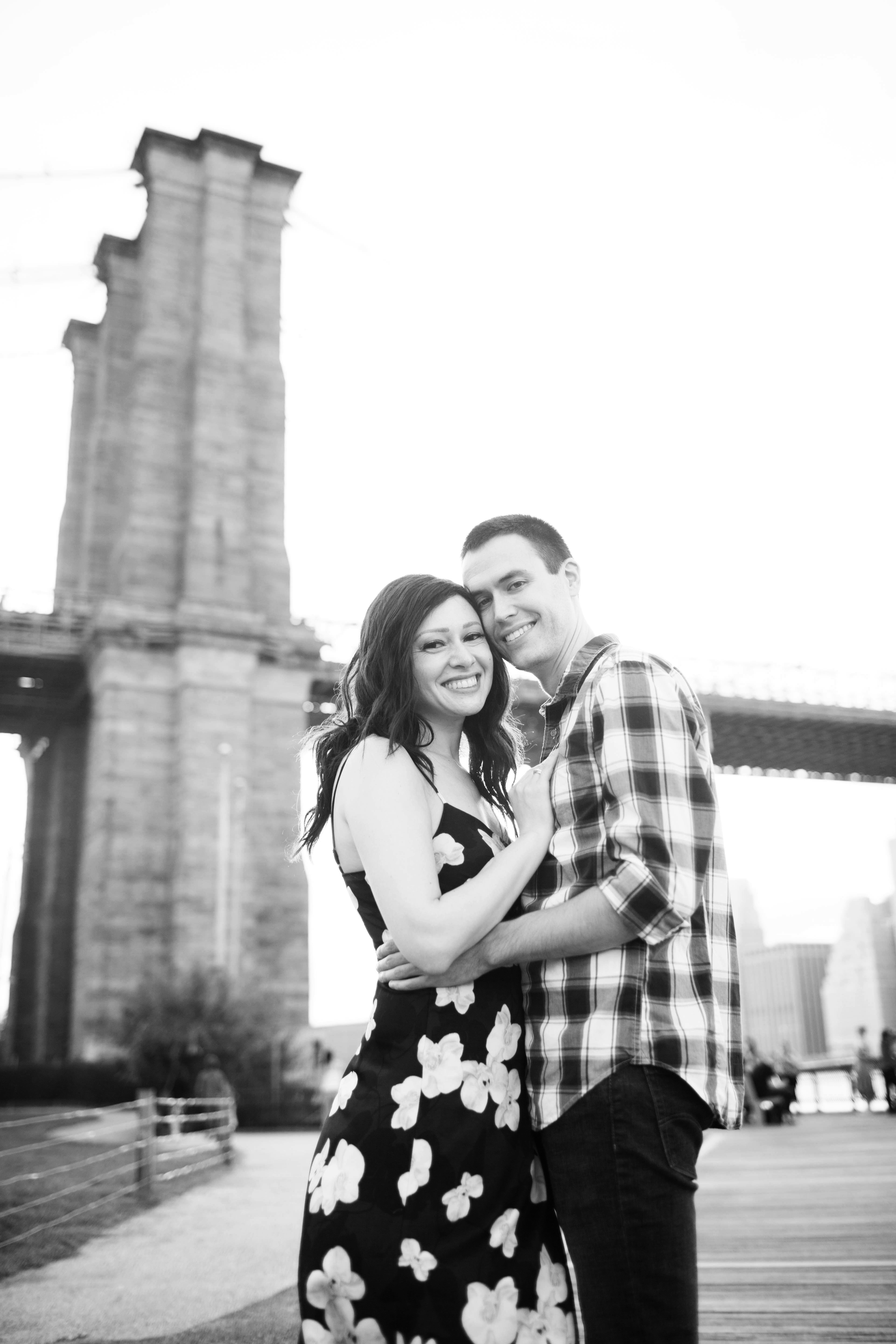brooklyn bridge engagement photos