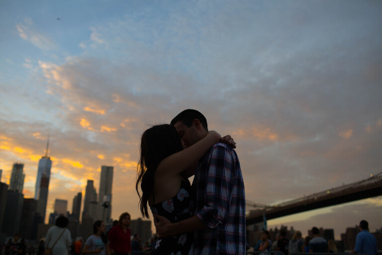 brooklyn bridge engagement photos