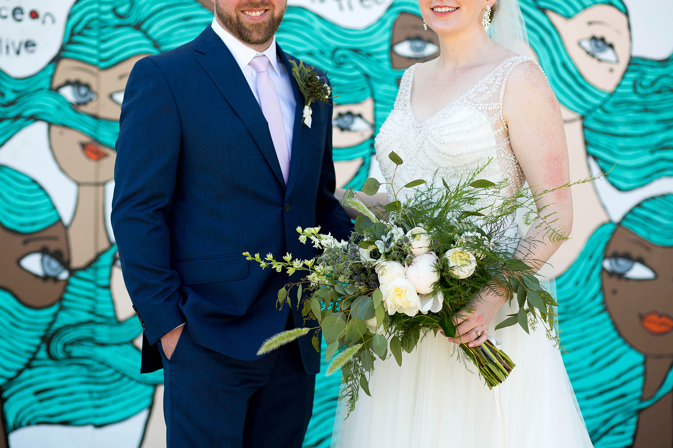 Asbury Park boardwalk wedding photos