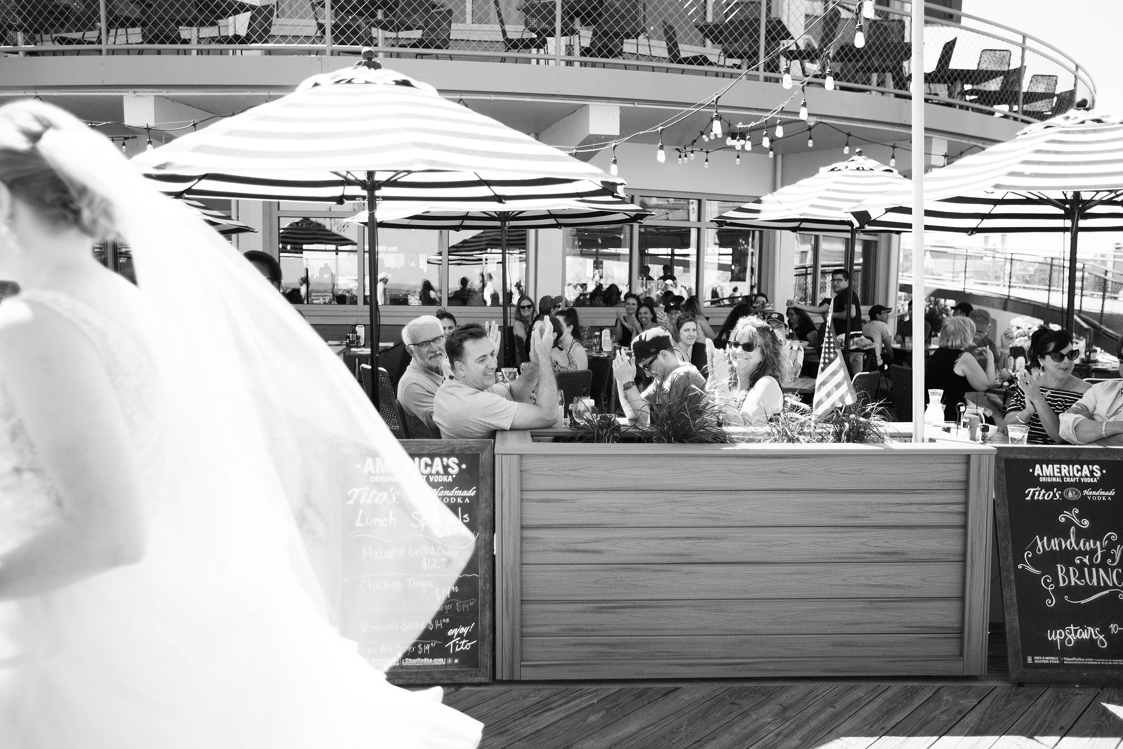 Asbury Park boardwalk wedding photos