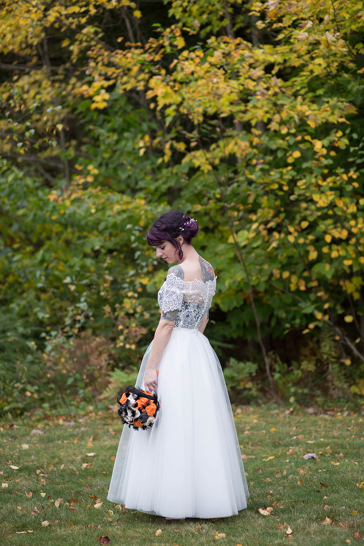 Halloween themed wedding