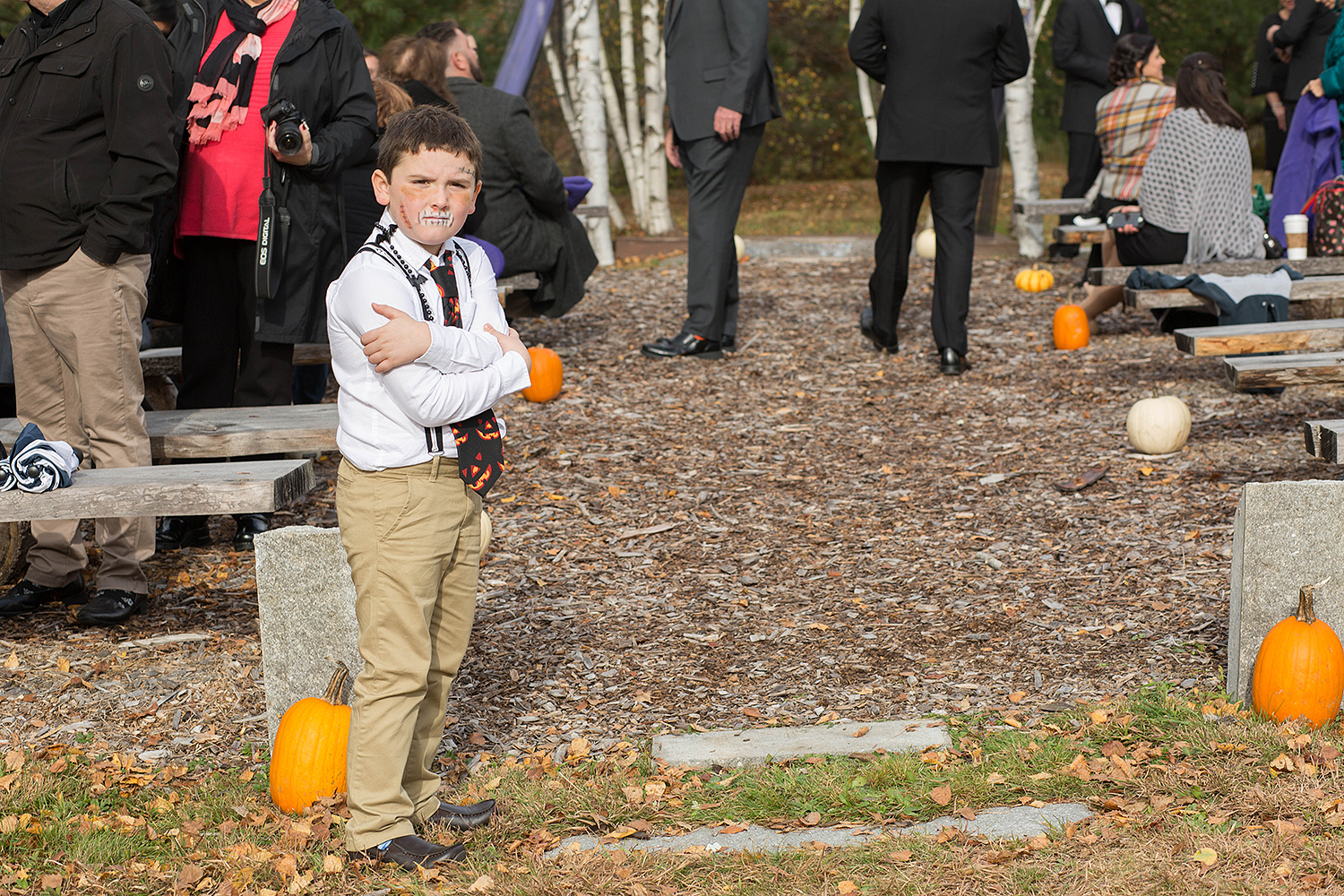 Halloween themed wedding