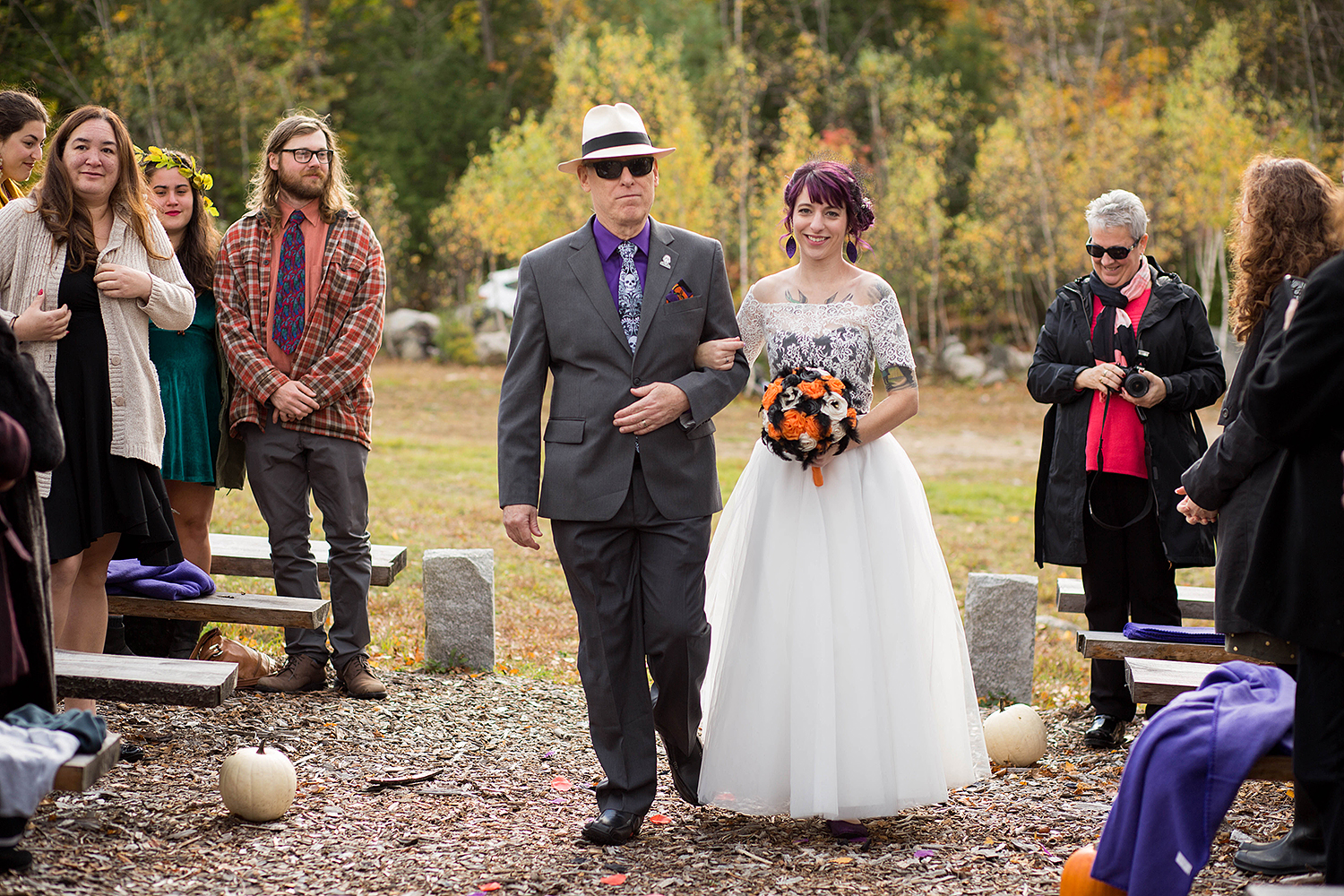 Halloween themed wedding