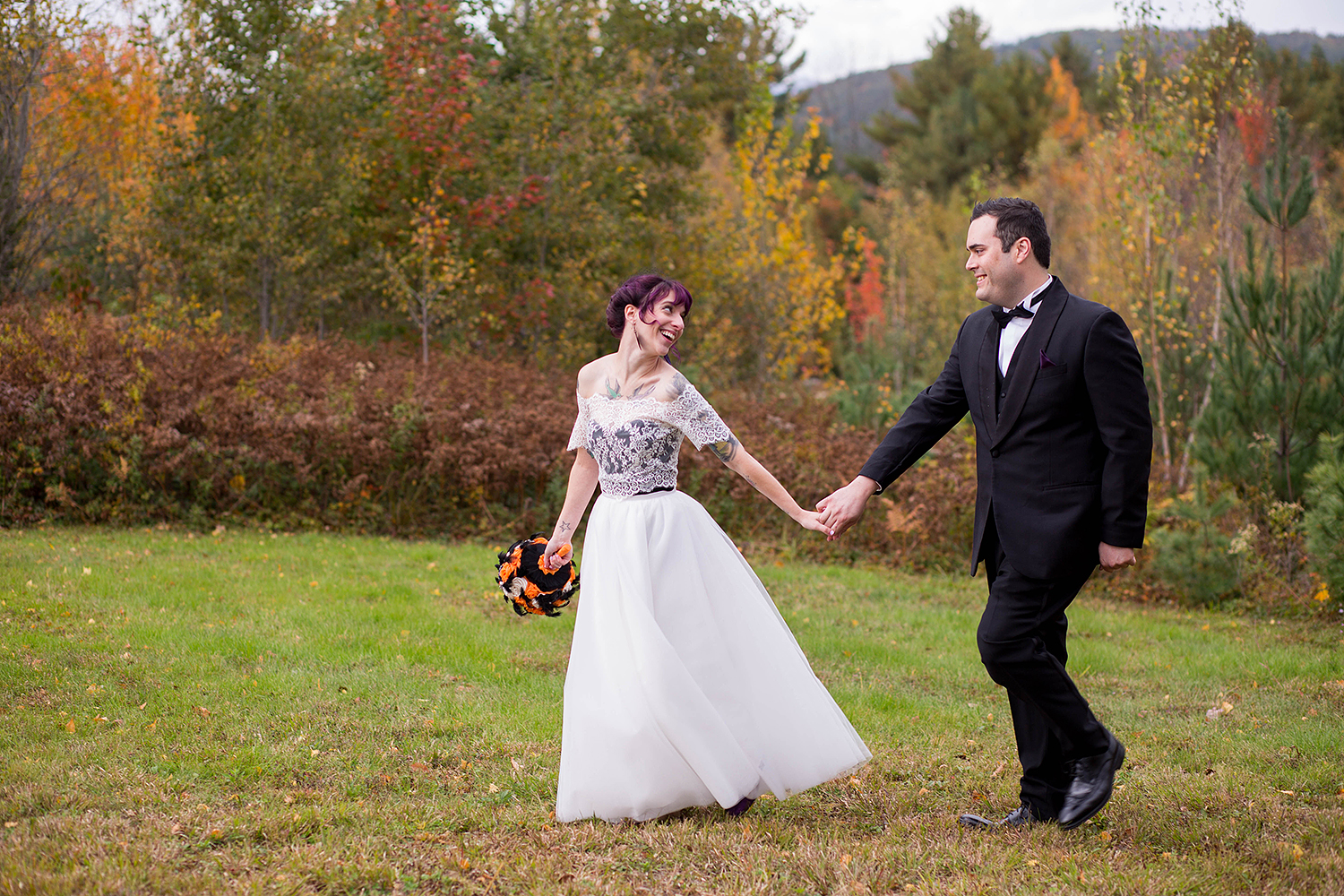 Halloween themed wedding