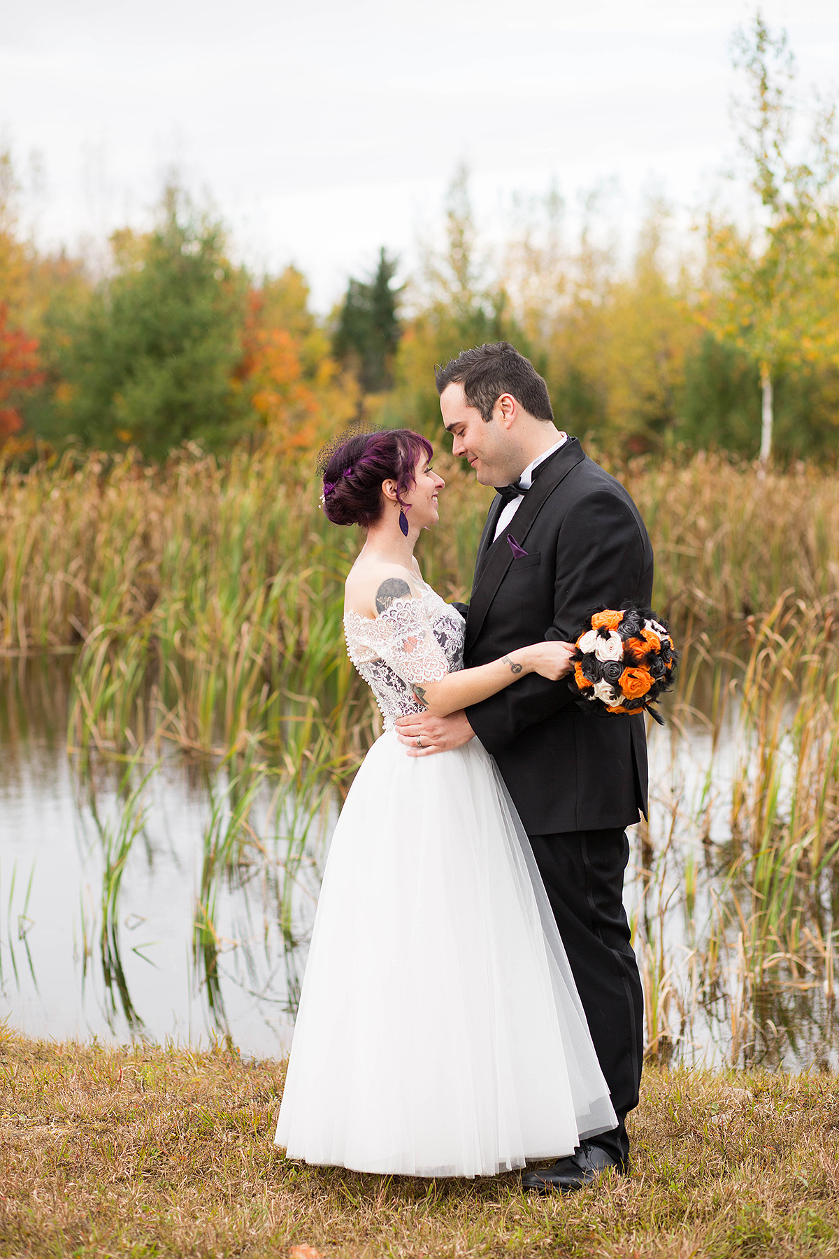 Halloween themed wedding