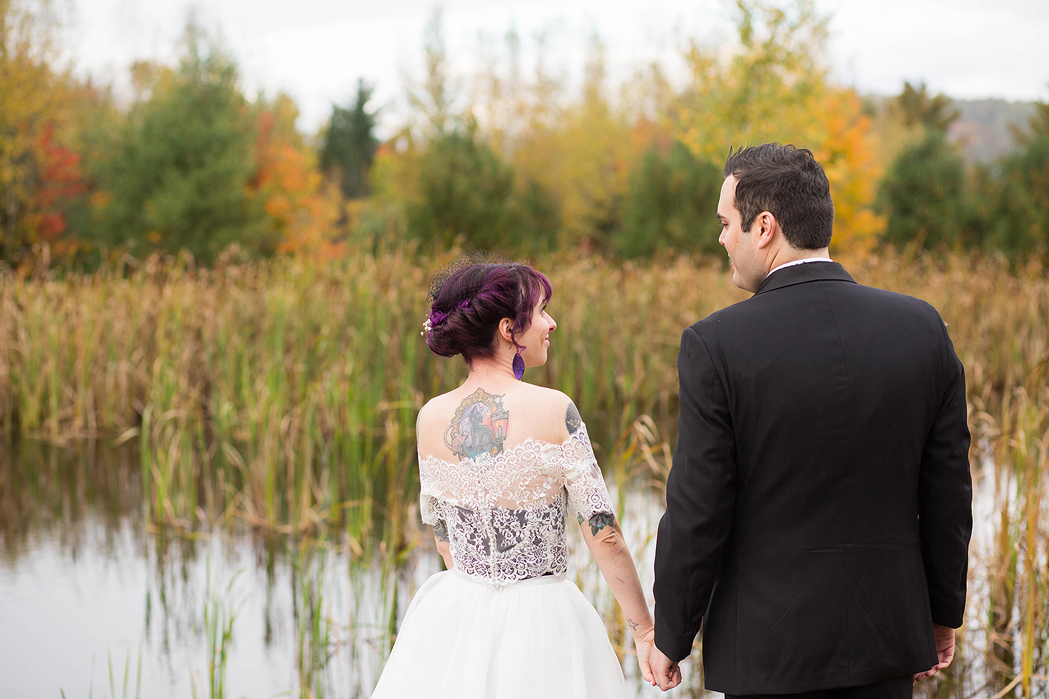 Halloween themed wedding