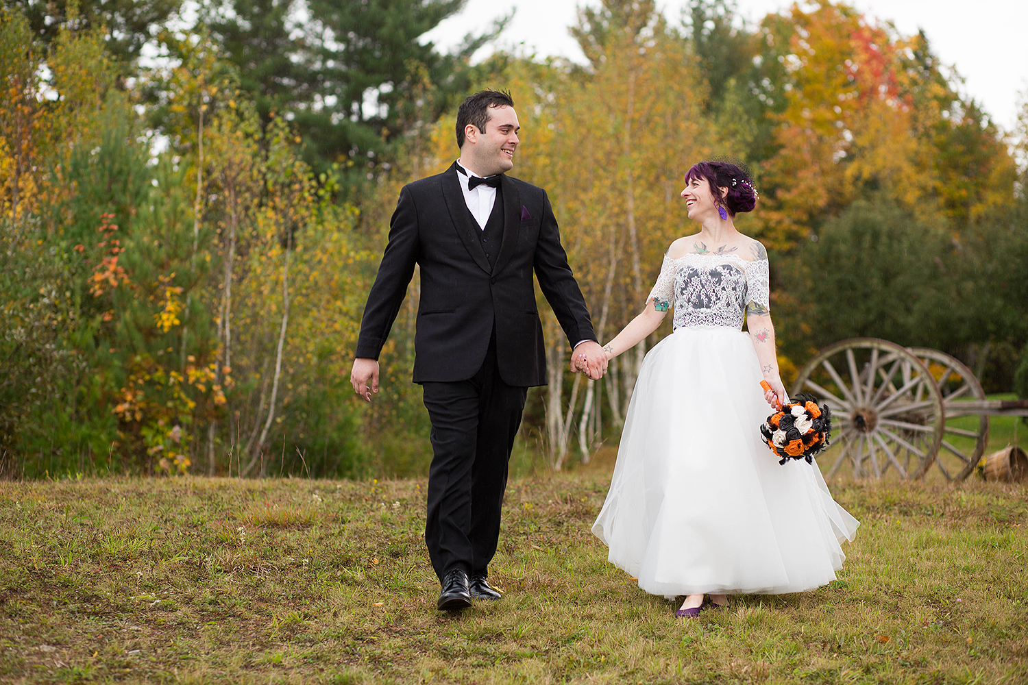 Halloween themed wedding