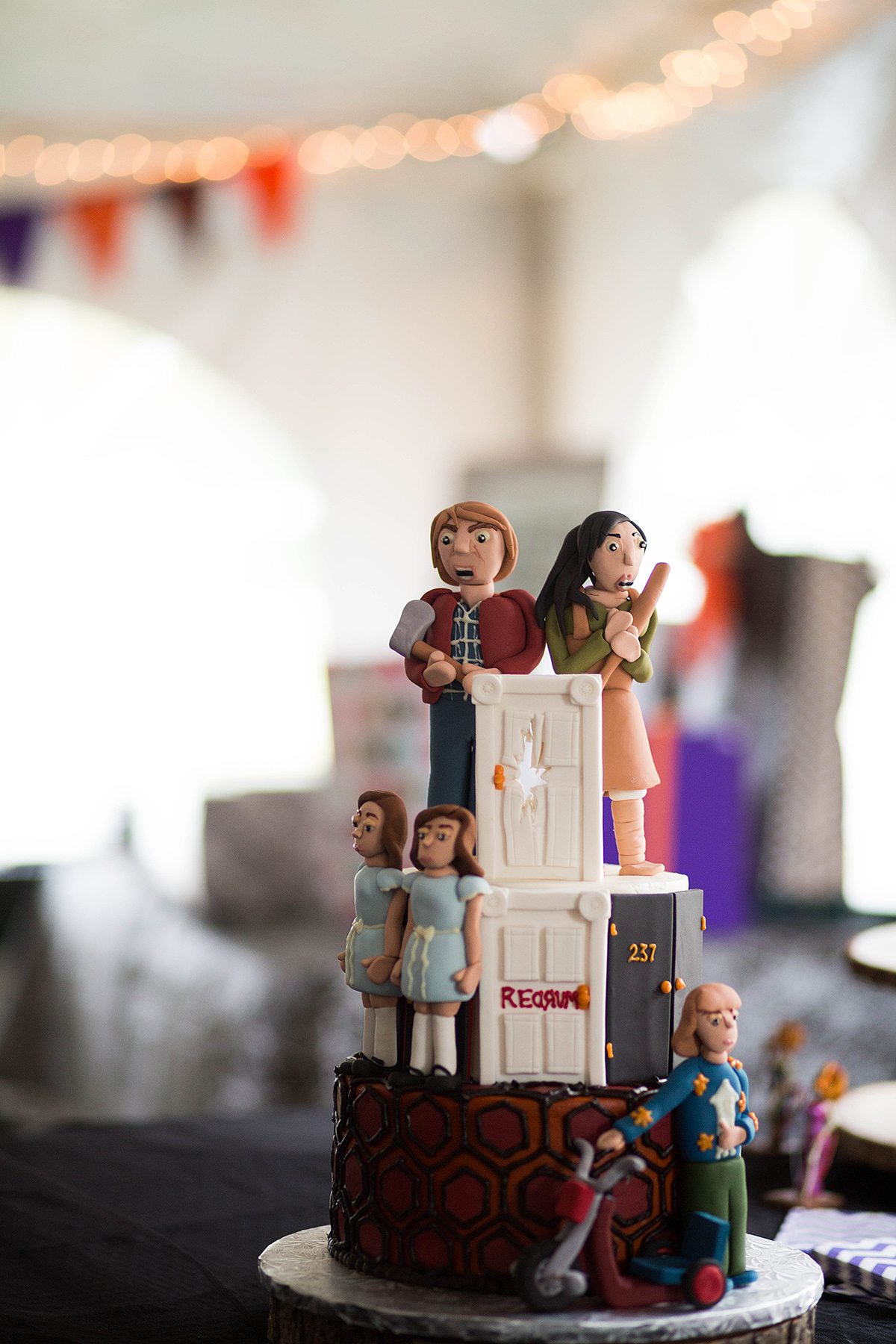 Halloween wedding cake