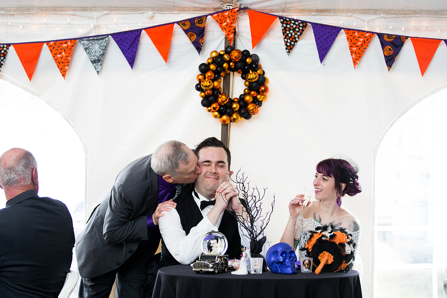 Halloween themed wedding