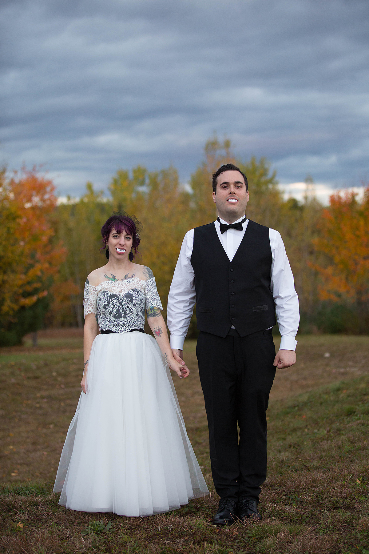 Halloween themed wedding