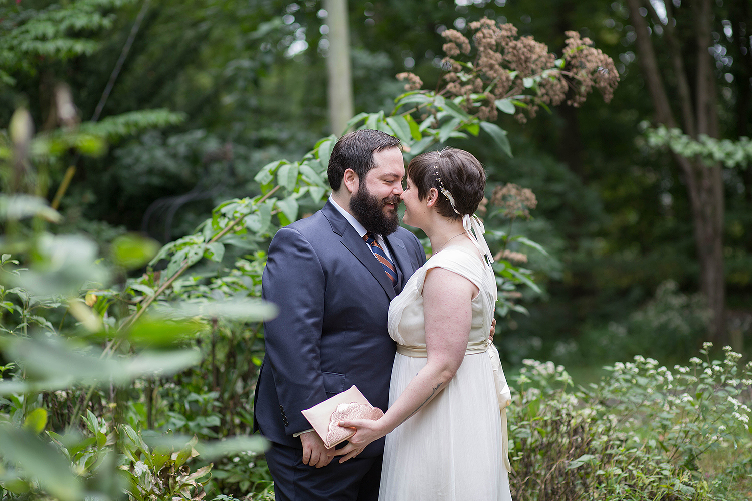 Chris and Sally's wedding at Thielke Arboretum in Glen Rock, NJ