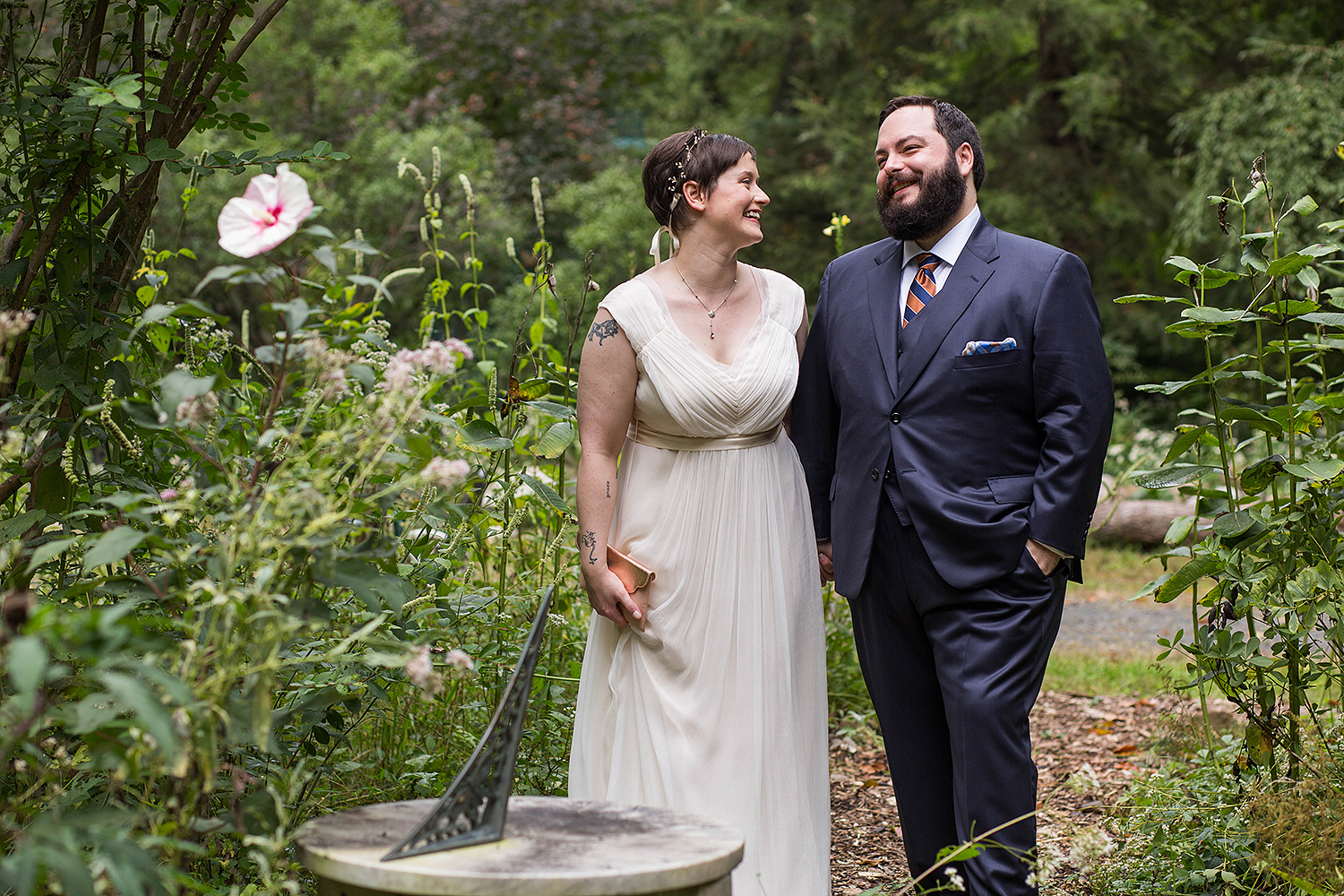 Chris and Sally's wedding at Thielke Arboretum in Glen Rock, NJ