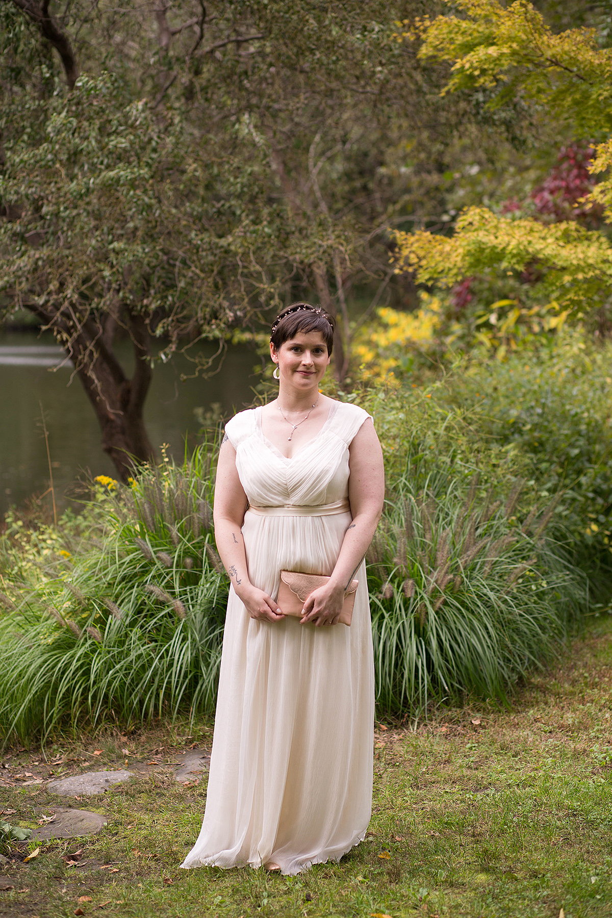 Chris and Sally's wedding at Thielke Arboretum in Glen Rock, NJ