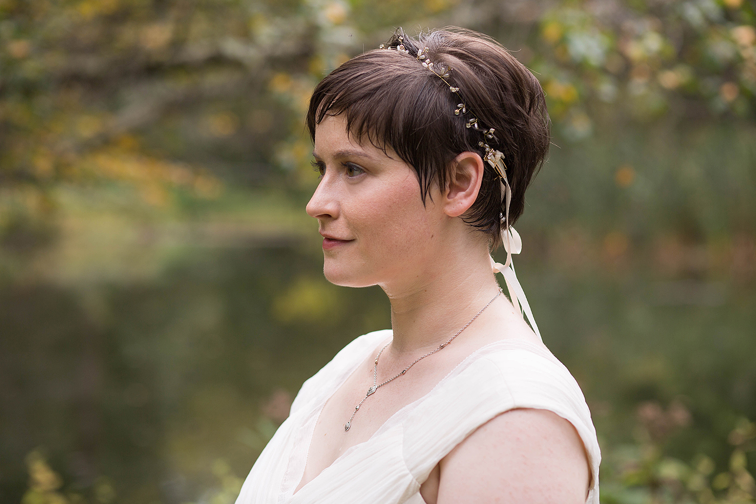 Chris and Sally's wedding at Thielke Arboretum in Glen Rock, NJ