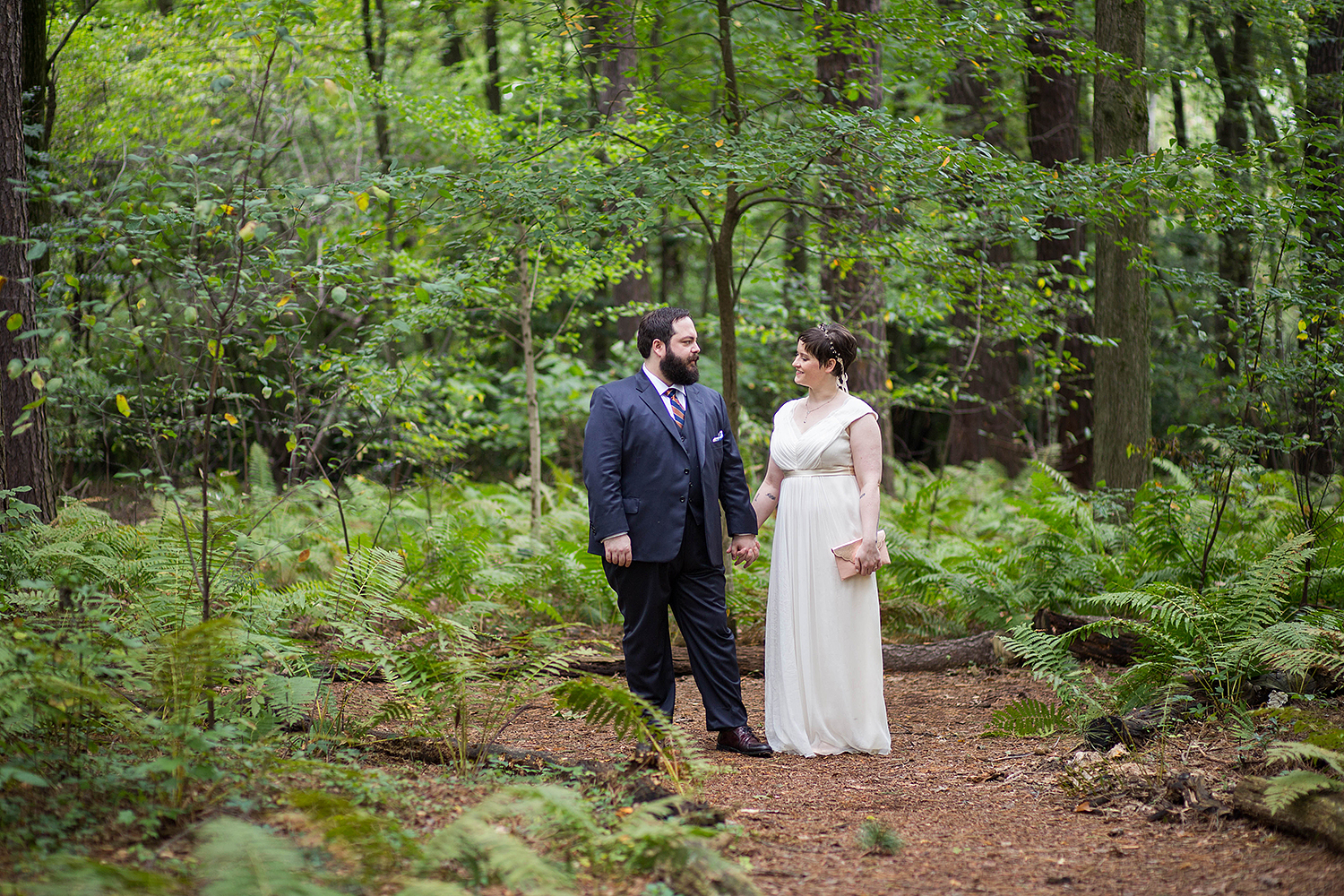 Chris and Sally's wedding at Thielke Arboretum in Glen Rock, NJ