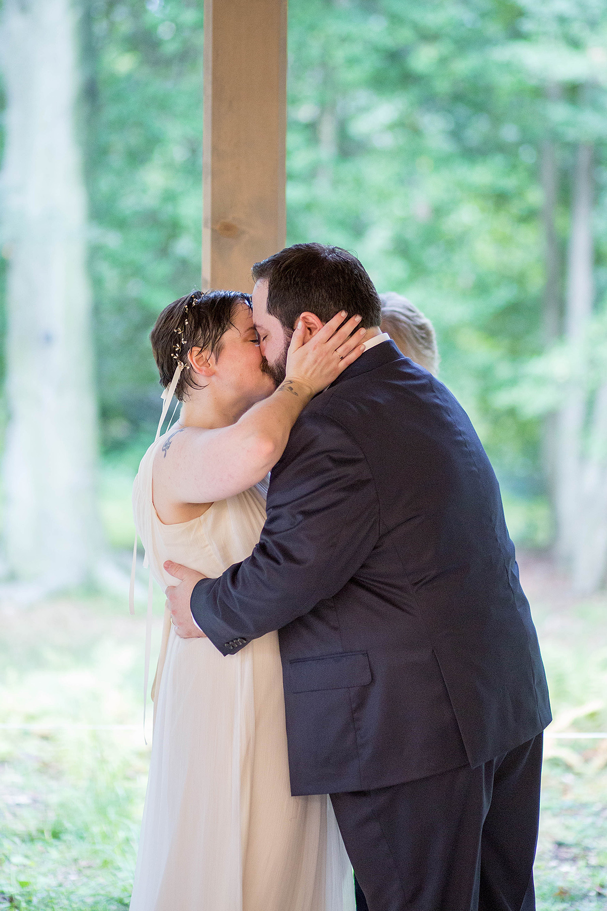 Chris and Sally's wedding at Thielke Arboretum in Glen Rock, NJ
