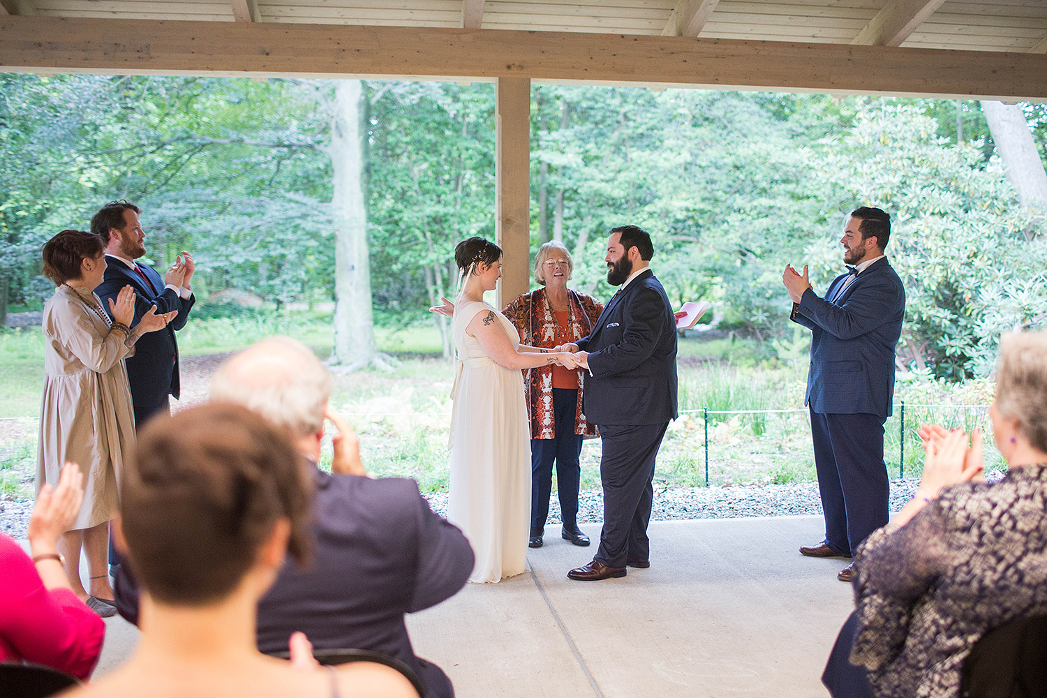 Chris and Sally's wedding at Thielke Arboretum in Glen Rock, NJ