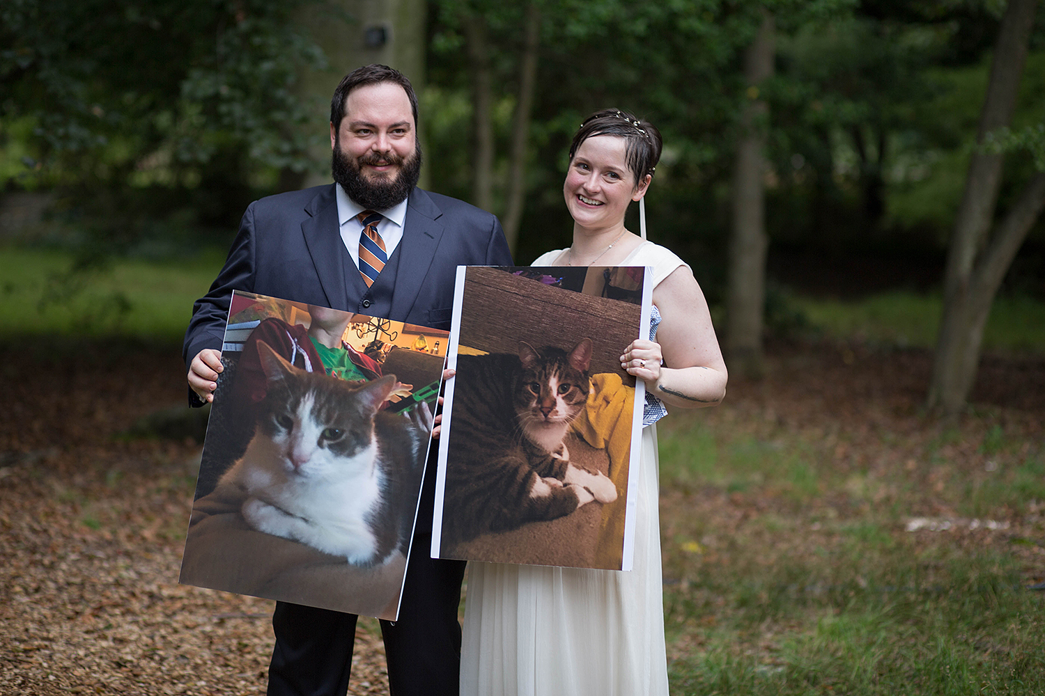 Chris and Sally's wedding at Thielke Arboretum in Glen Rock, NJ