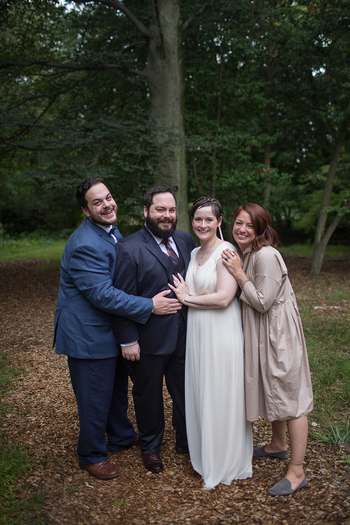 Chris and Sally's wedding at Thielke Arboretum in Glen Rock, NJ