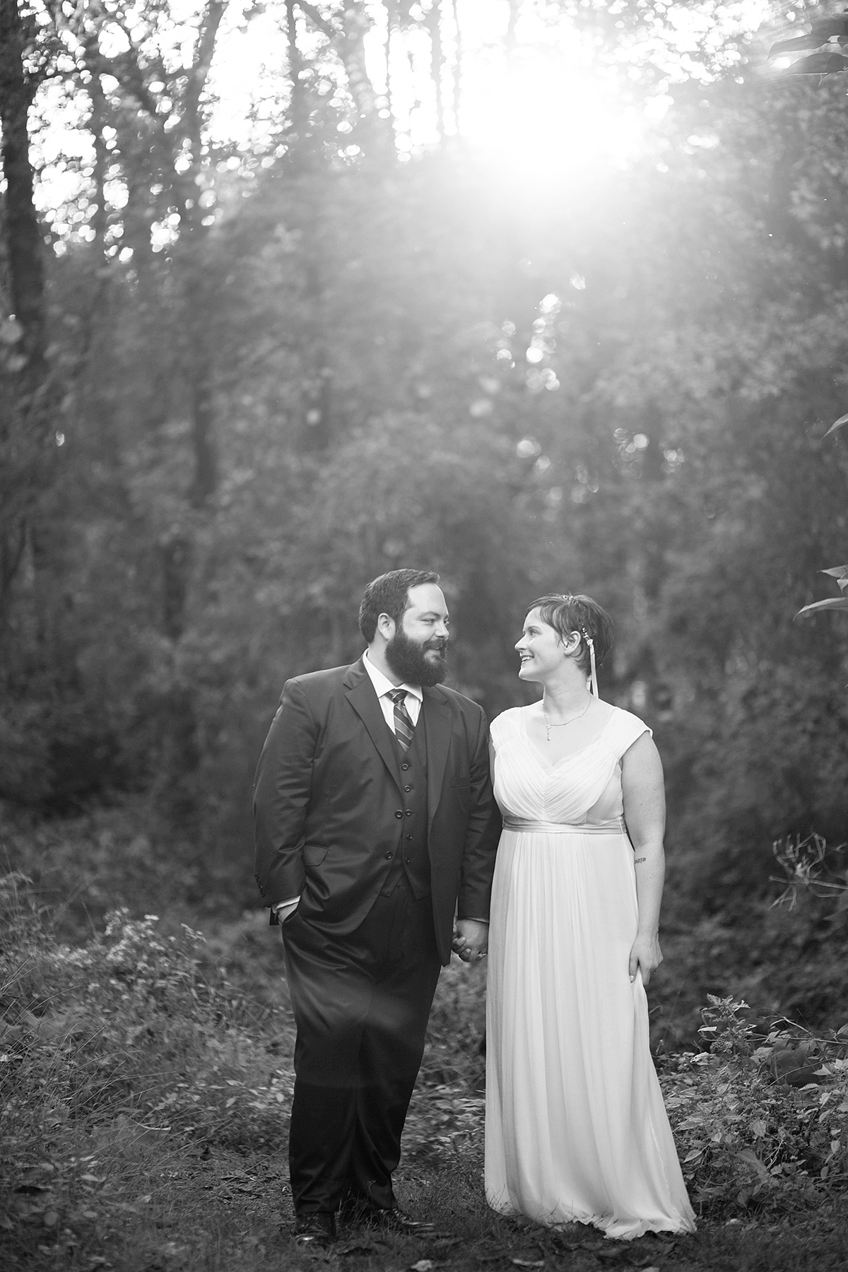 Chris and Sally's wedding at Thielke Arboretum in Glen Rock, NJ