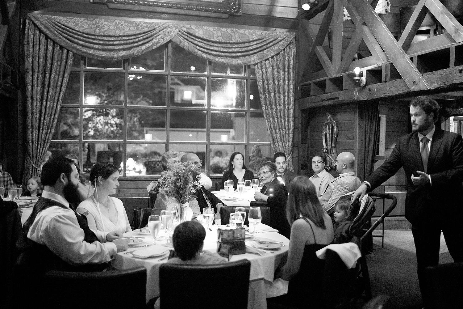 Chris and Sally's wedding reception at Saddle River Inn