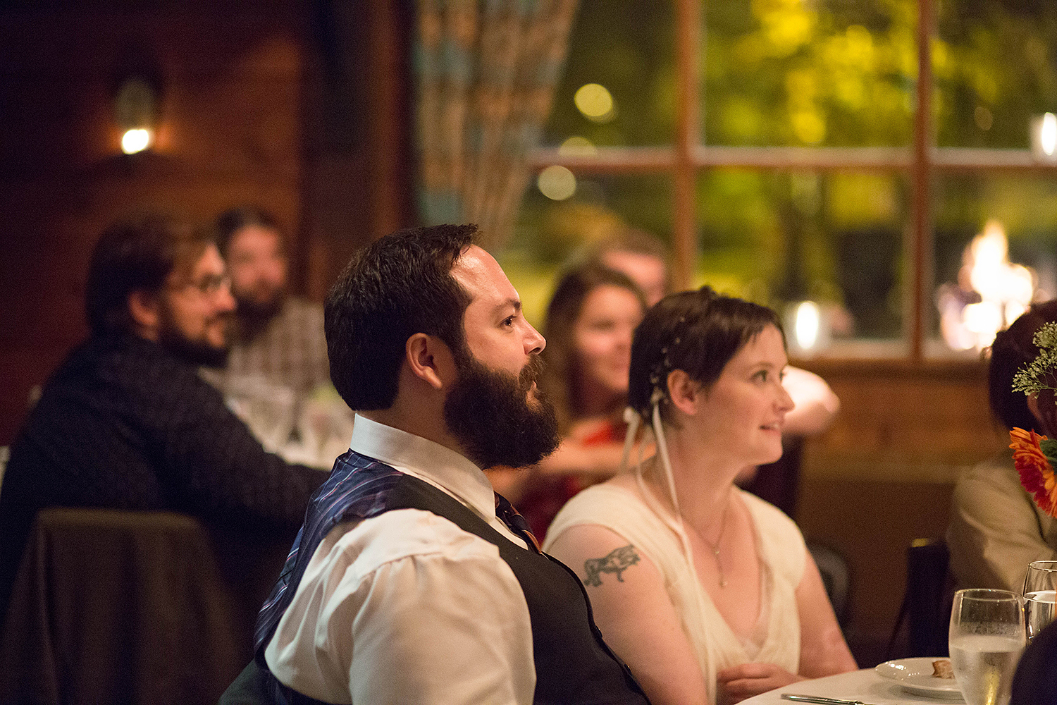 Chris and Sally's wedding reception at Saddle River Inn