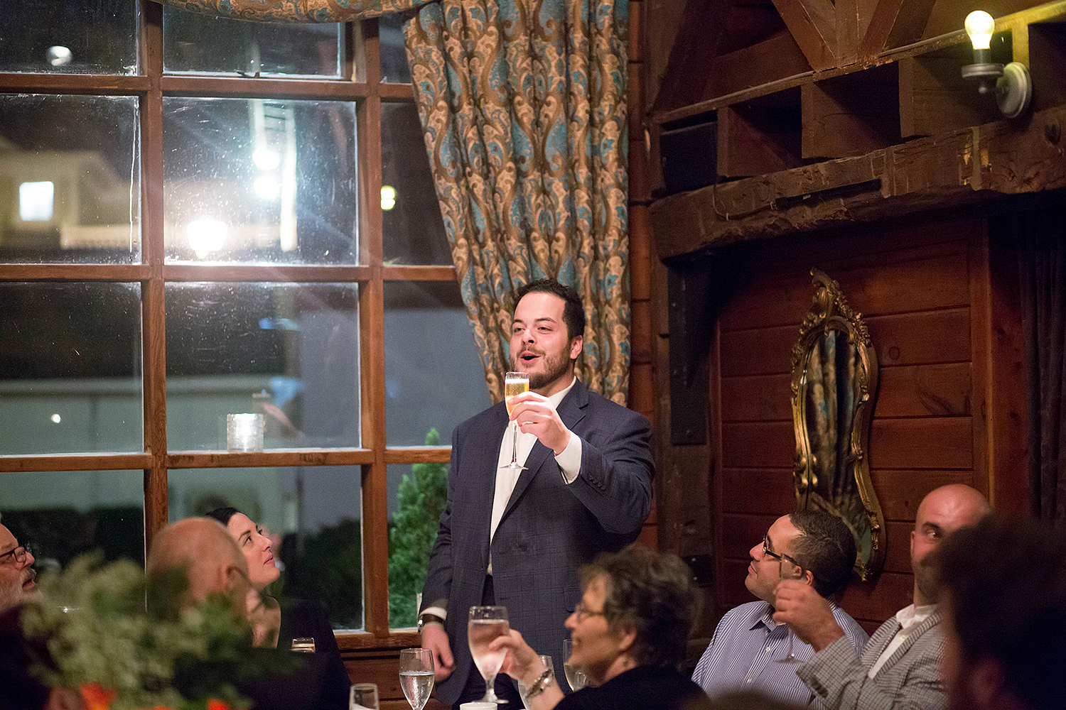 Chris and Sally's wedding reception at Saddle River Inn