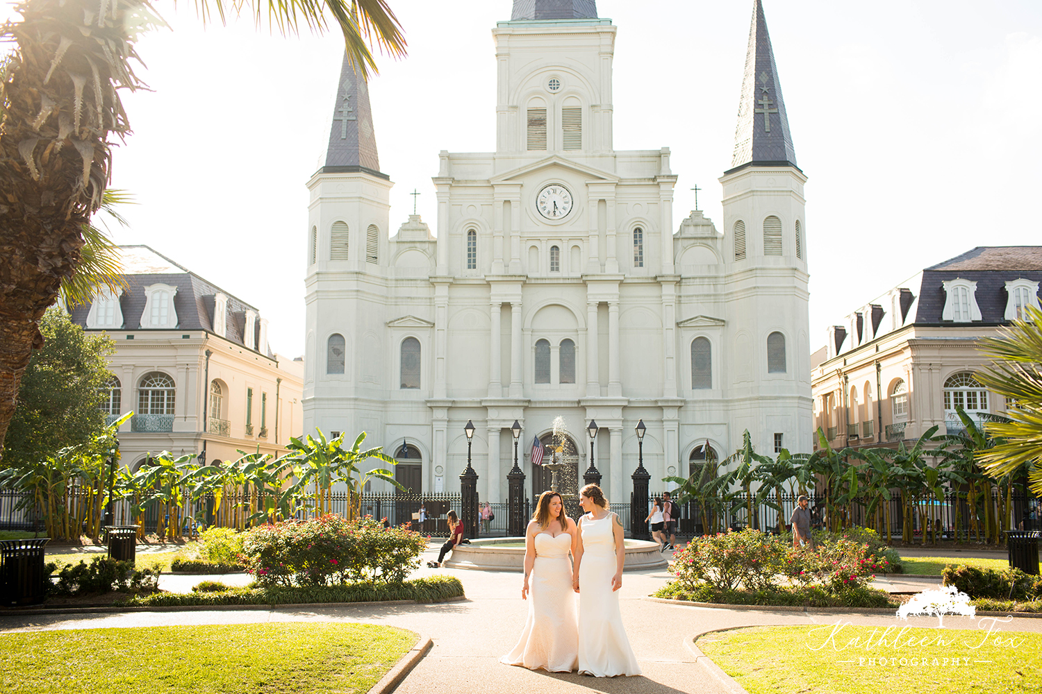 French Quarter New Orleans Wedding photos at Jackson Square