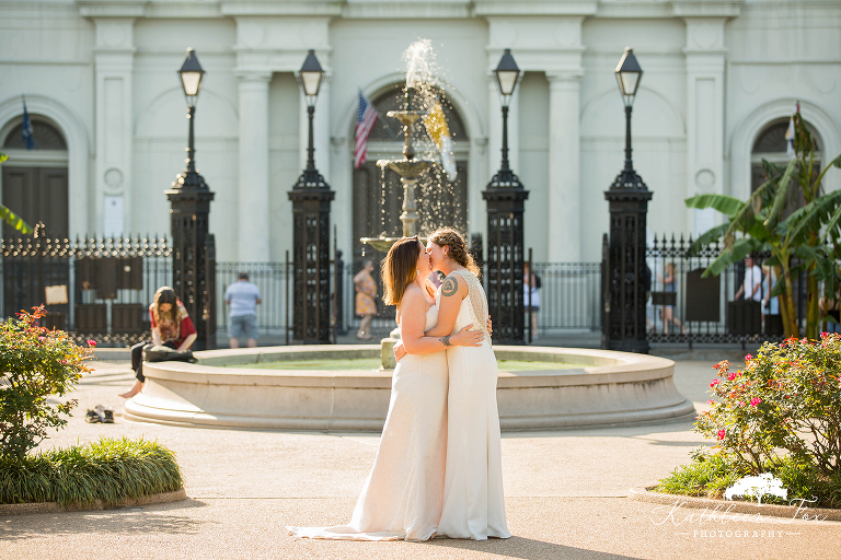 French Quarter New Orleans Wedding photos at Jackson Square