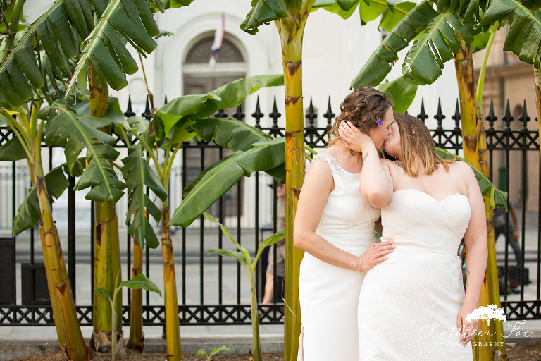 French Quarter New Orleans Wedding photos at Jackson Square