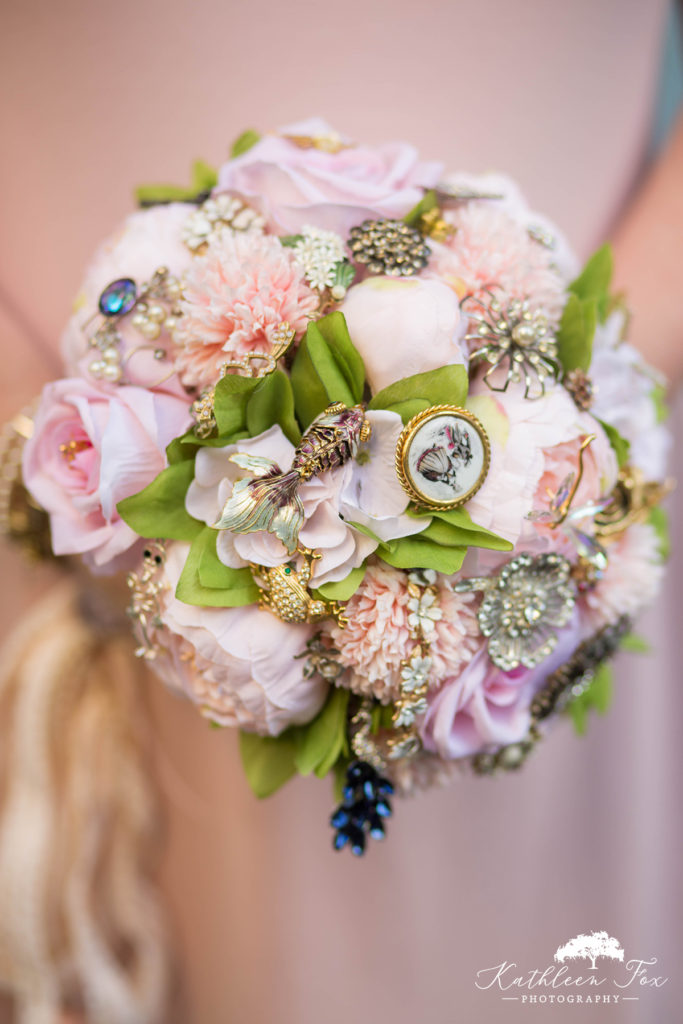 handmade brooch bouquet