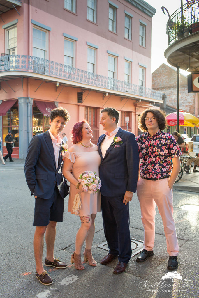 French Quarter Vow Renewal Family Portraits