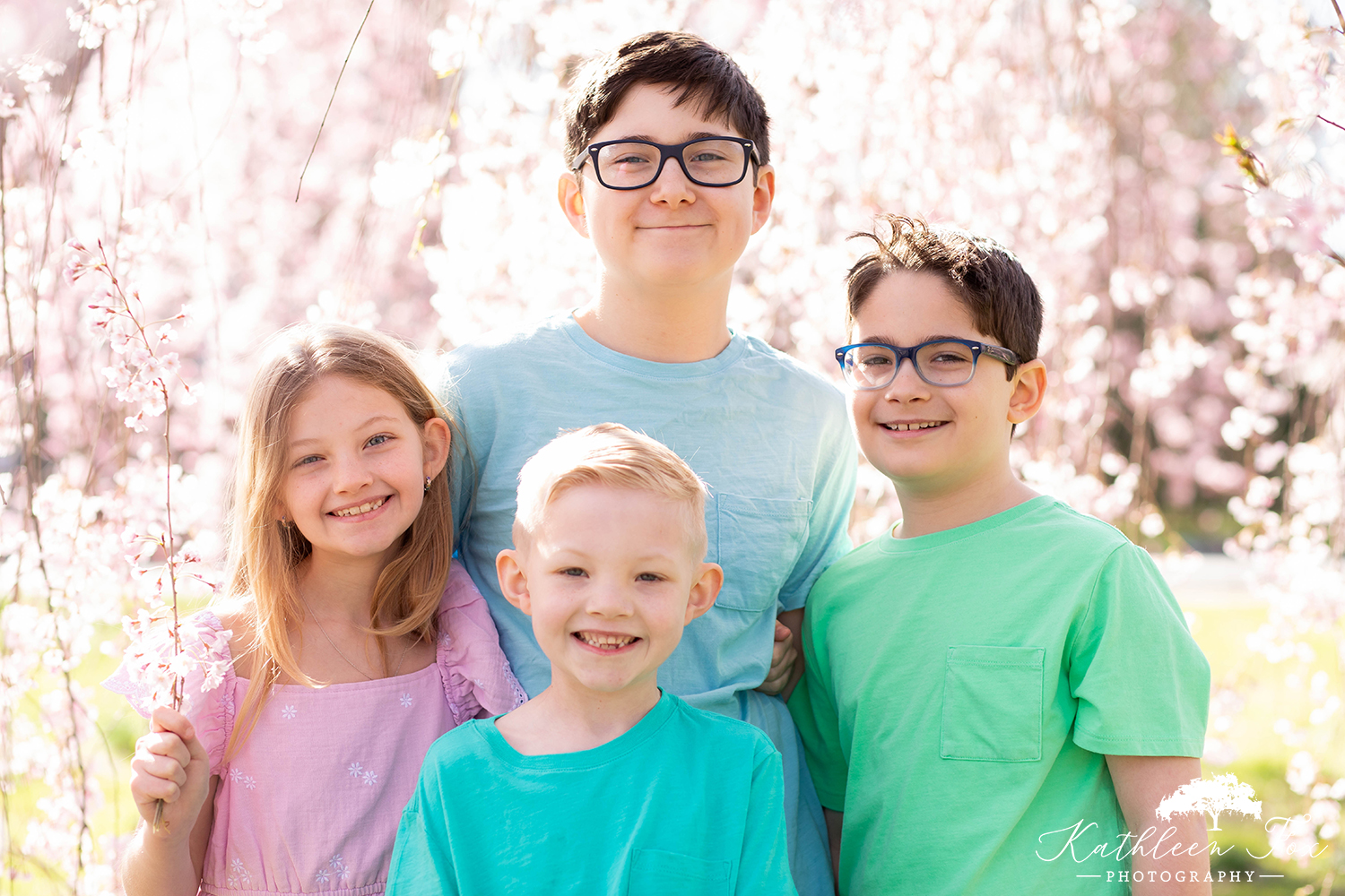 Cherry Blossoms family photos in Branch Brook Park NJ