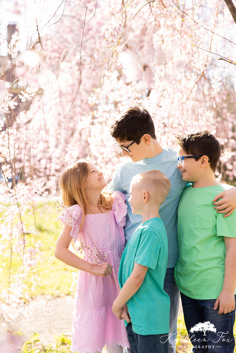 Cherry Blossoms family photos in Branch Brook Park NJ