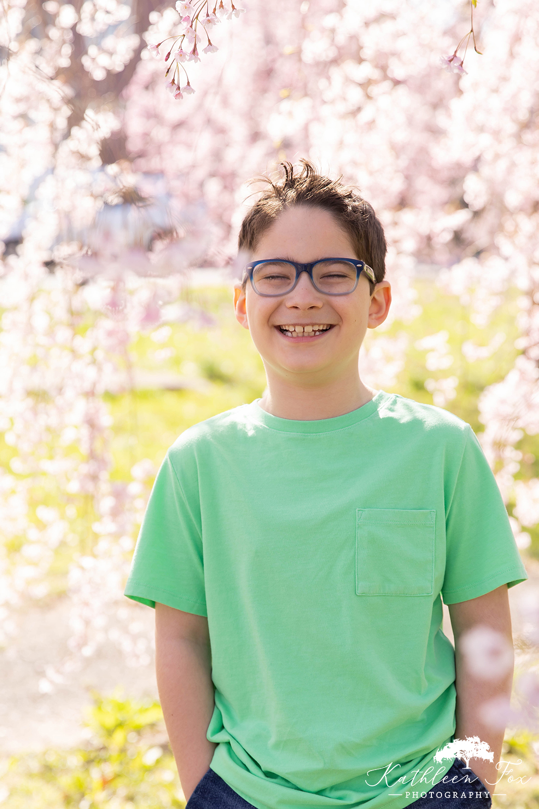 Cherry Blossoms family photos in Branch Brook Park NJ