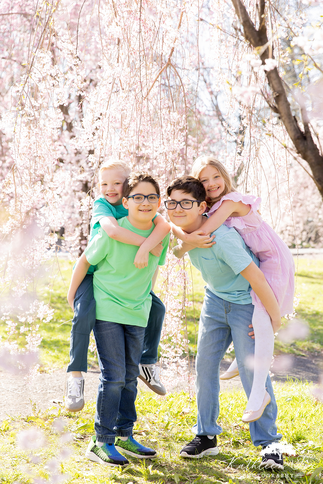 Cherry Blossoms family photos in Branch Brook Park NJ