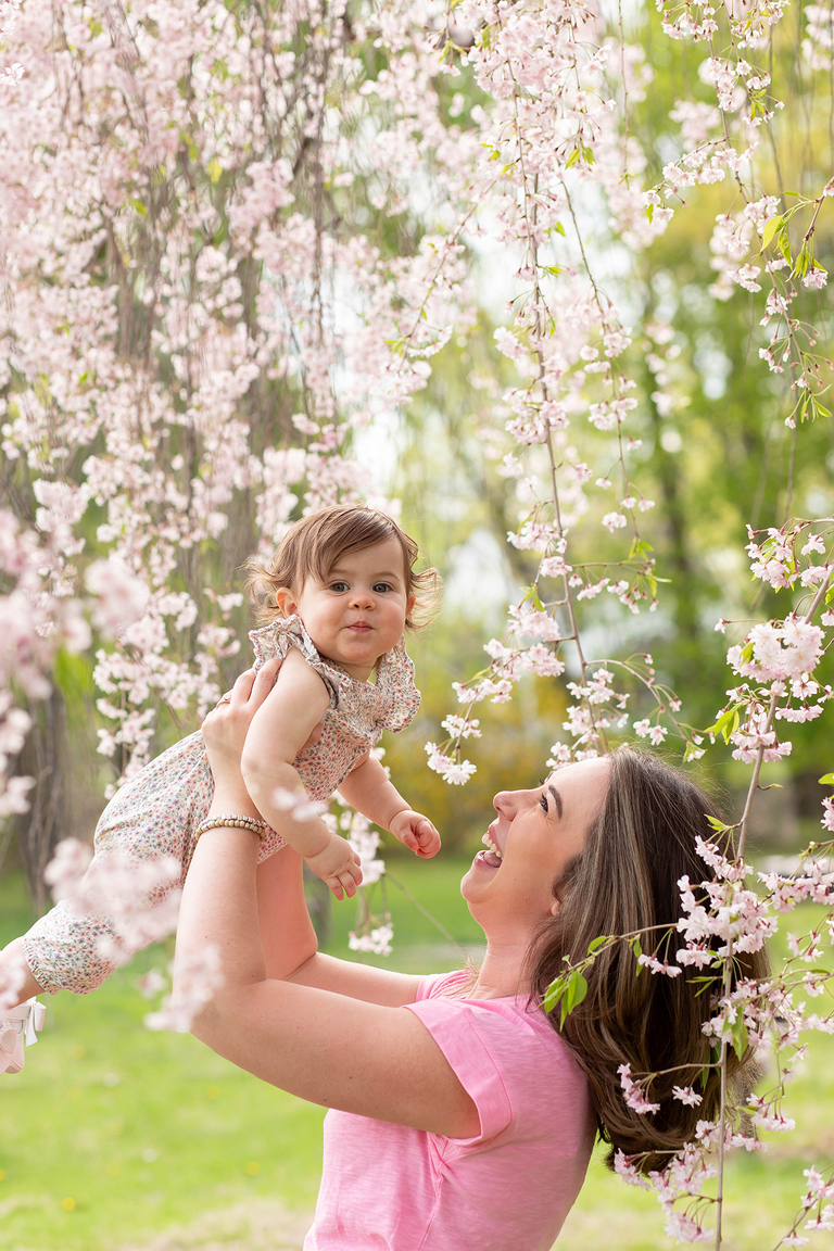 Cherry Blossoms family photos in Morris County NJ