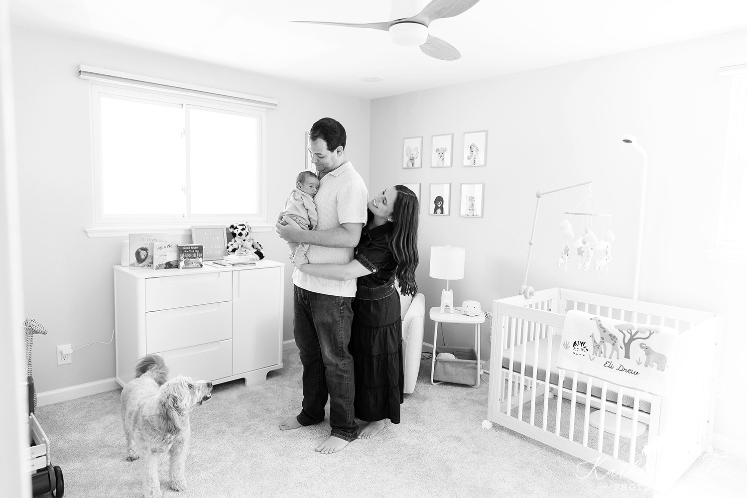 Portraits of newborn baby in morris county nj