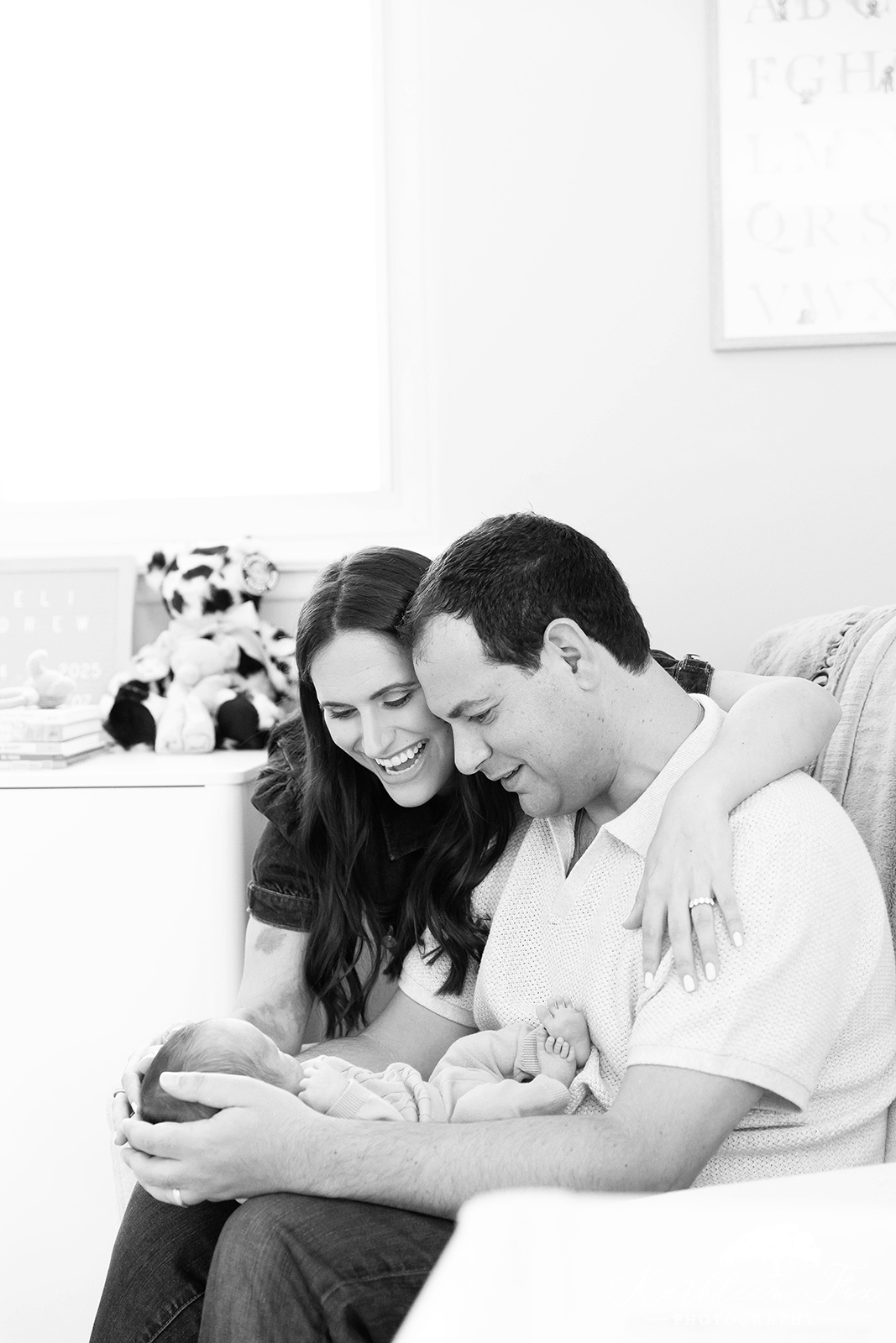 Portraits of newborn baby in morris county nj