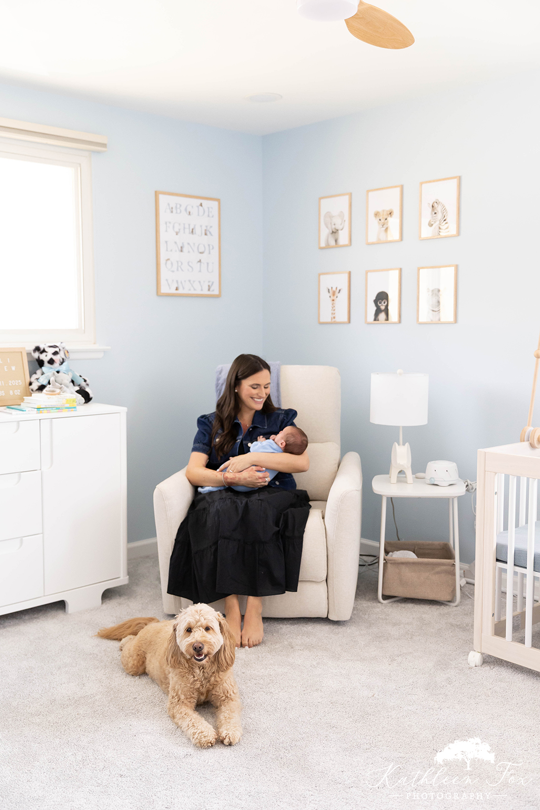 Portraits of newborn baby in morris county nj